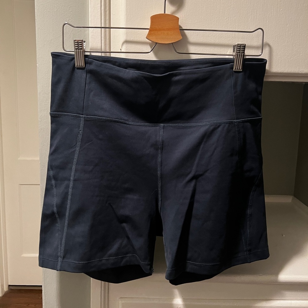 girlfriend collective Navy Bike Shorts